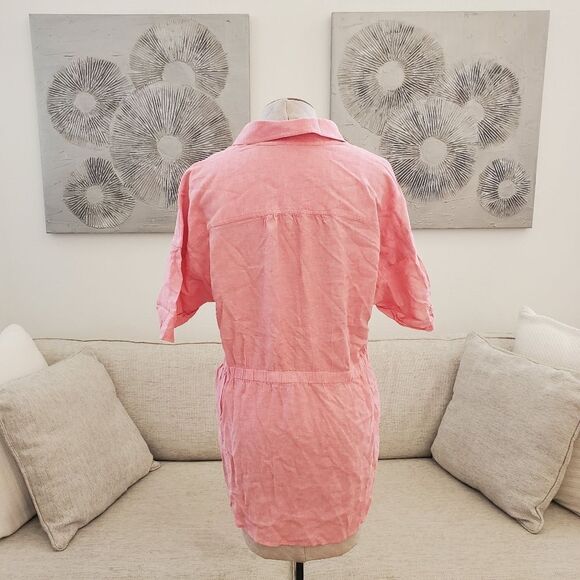 Caslon Linen Collared Casual Top sz Sm - Picture 6 of 10